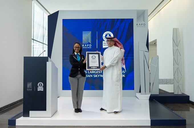 KAFD wins Guinness for world’s largest pedestrian skywalk network  