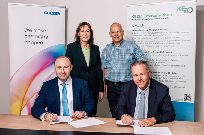 KEZO, Sulzer launch Switzerland's first CO₂ capture pilot