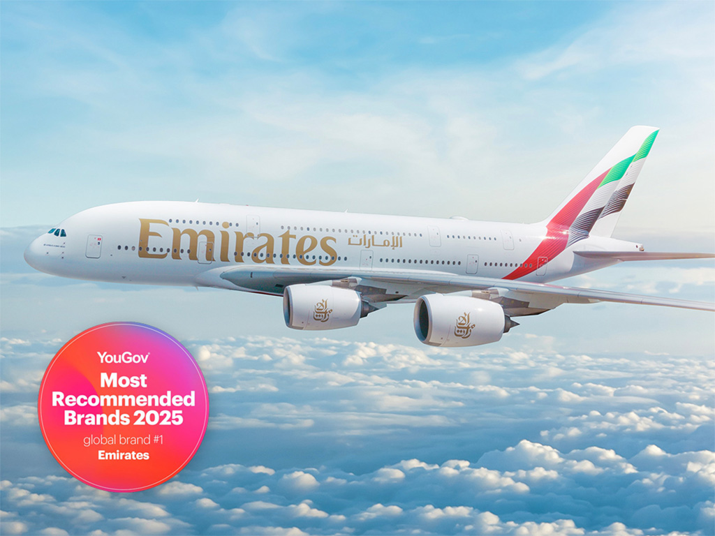 Emirates named 2025's top global brand by YouGov