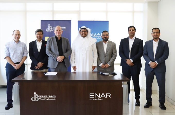 Jubaili Bros, Enar to boost renewable energy deployment in Saudi Arabia
