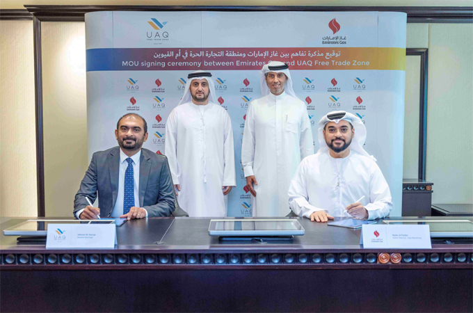 Emirates Gas signs MoU with UAQ Free Trade Zone Authority