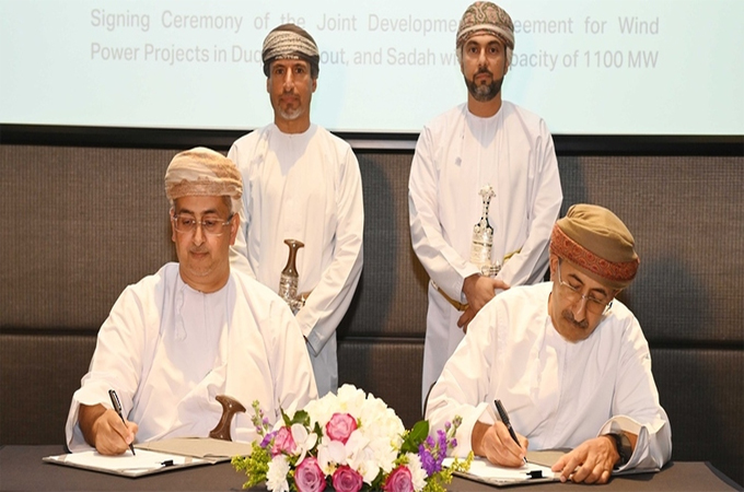 OQAE, Naqaa to develop wind power projects