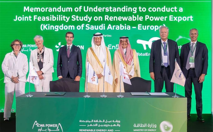 ACWA enters key deals to export green hydrogen, renewables to Europe 