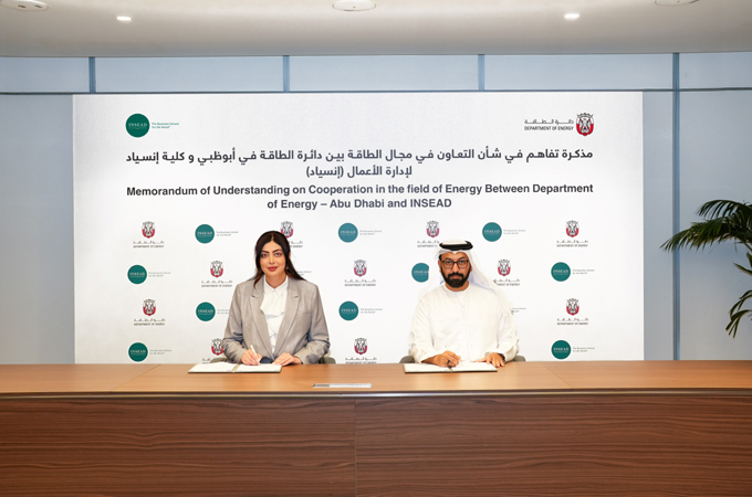 Abu Dhabi Energy signs MoU with INSEAD to boost efficiency