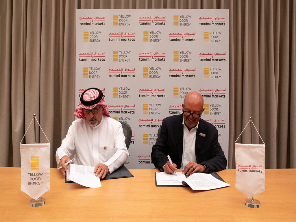 Yellow Door Energy, Tamimi Markets sign solar lease deal