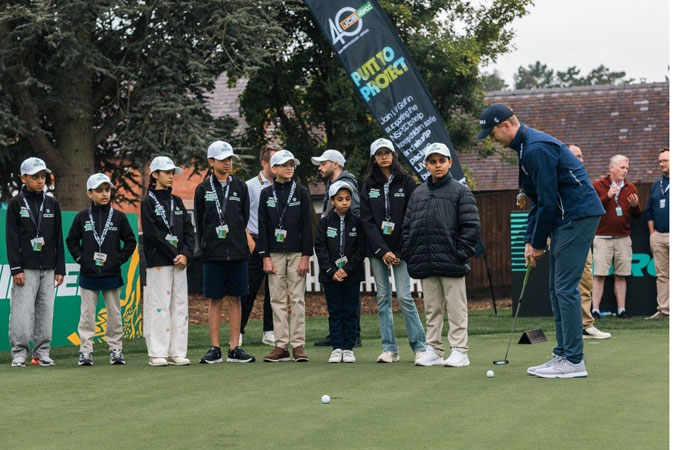 ROSHN Rising Stars get first overseas training at LIV Golf UK event