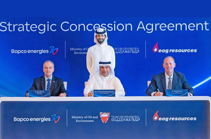 Bapco Energies inks concession deal with US oil group EOG Resources