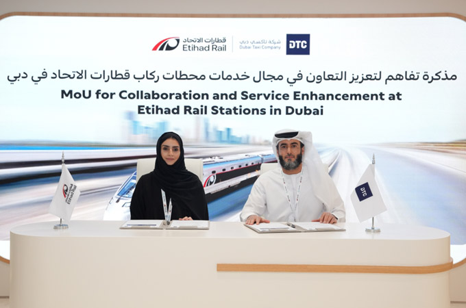 Dubai Taxi Company forges mobility services partnership with Etihad Rail 